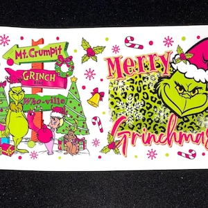 UV DTF 16oz Cup Wrap für 16oz Becher Glas oder Acryl