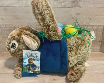 Dan Dee Peter Rabbit Easter Basket -Retired  w/ Grass & Plastic Eggs