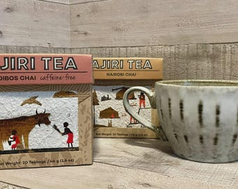 Ajuri Rooibos & Nairobi Chai Teas from Kenya w/ Mug Gift Set