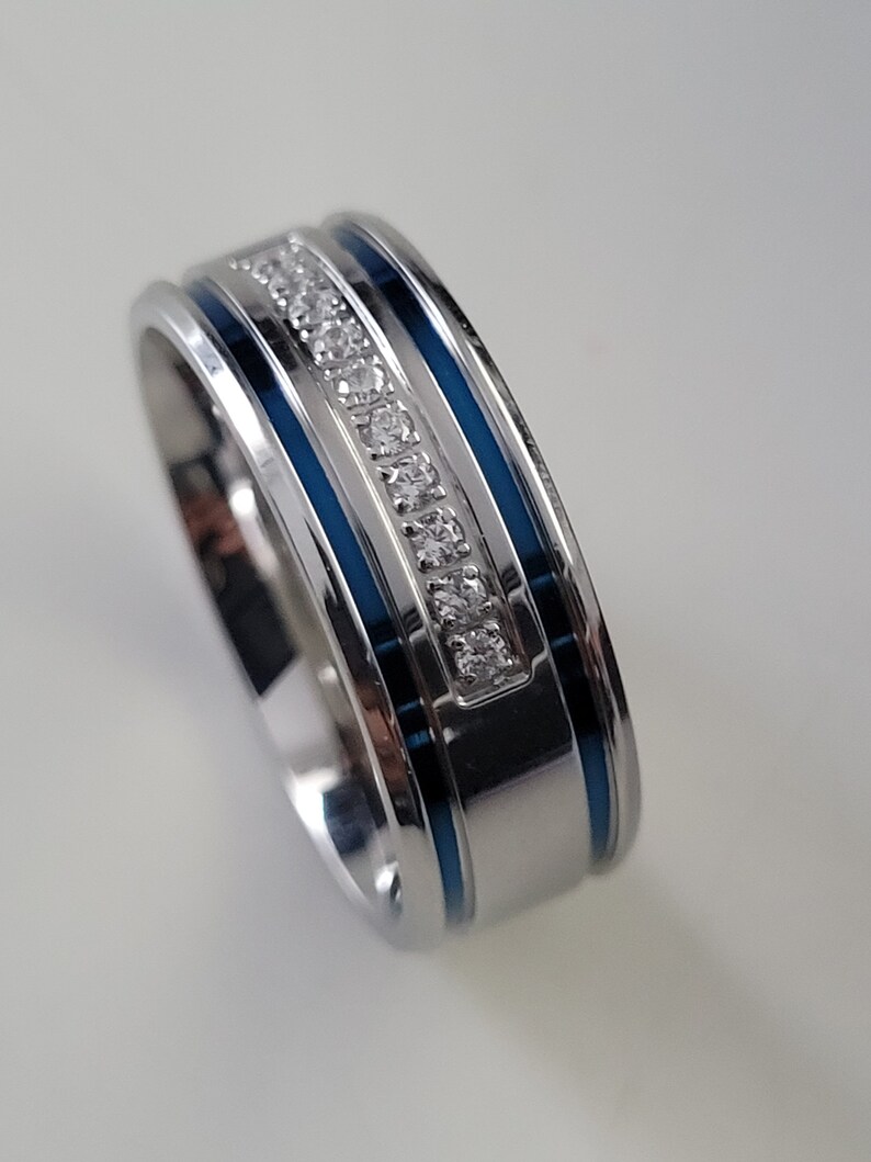 Bague de fiançailles pour homme, Bague de promesse homme, Alliance pour homme, Bague de mariage homme, Anneau de fiançailles homme pas cher image 3