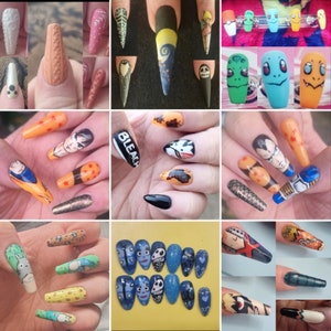 Custom nerdy Press on Nail