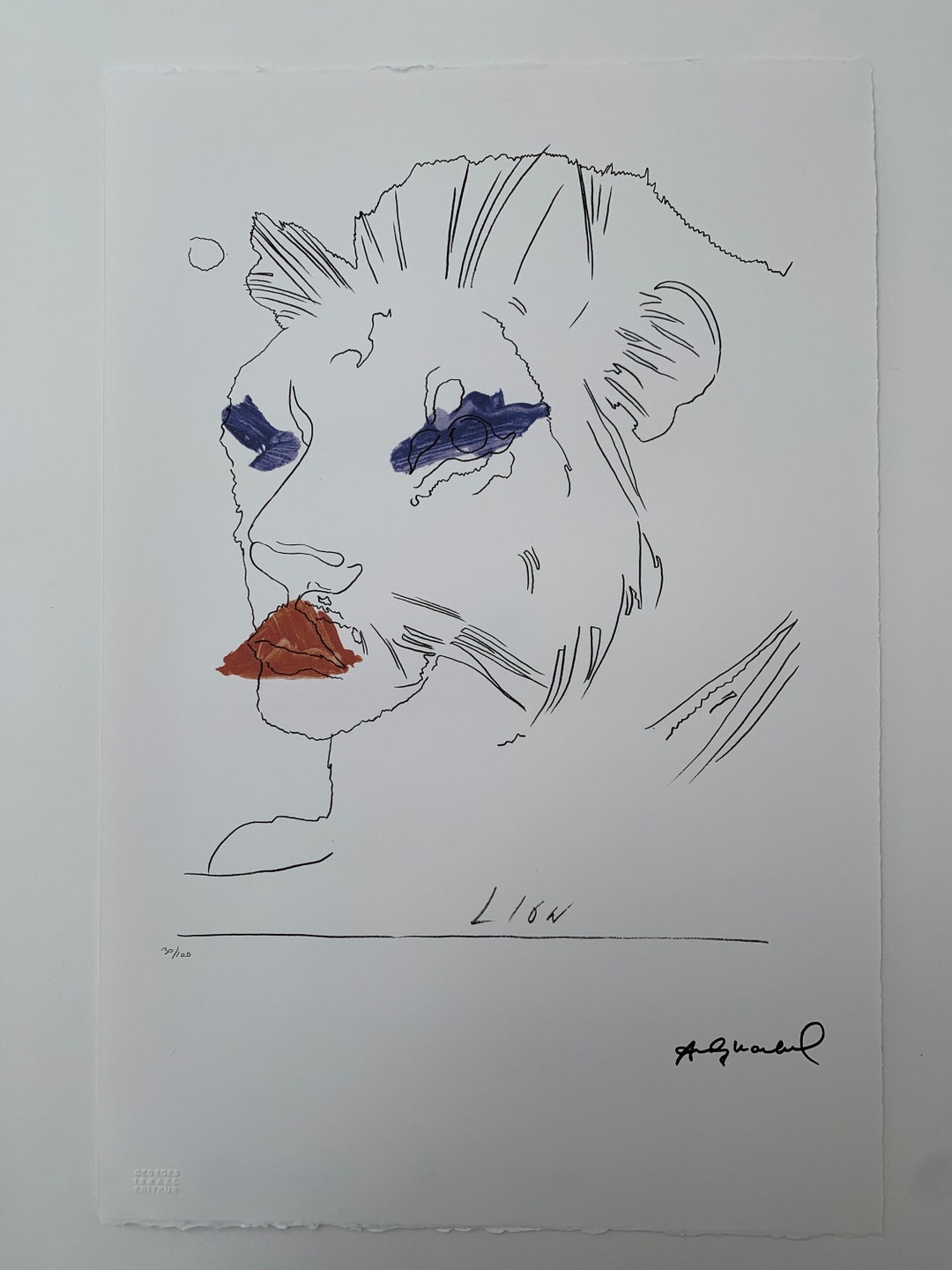 Lithographie Signée Andy Warhol - Michael Jackson, Certificat Leo Castelli, édition Limitée, Années 1980