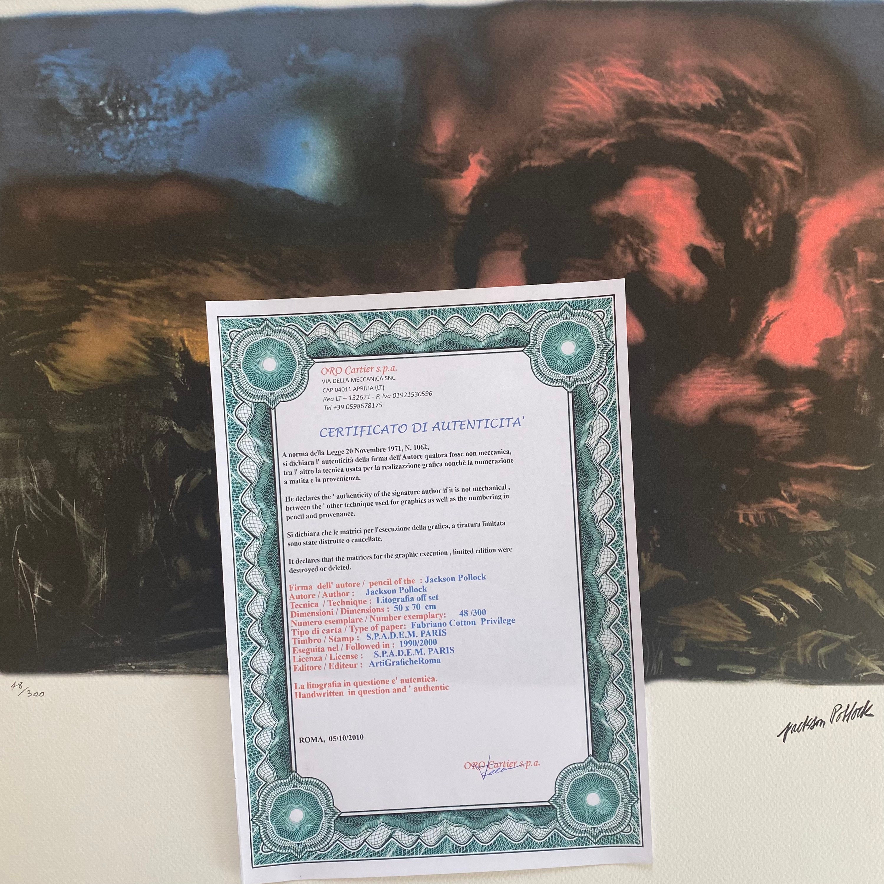 Jackson Pollock landscape With Steer1937 Etsy