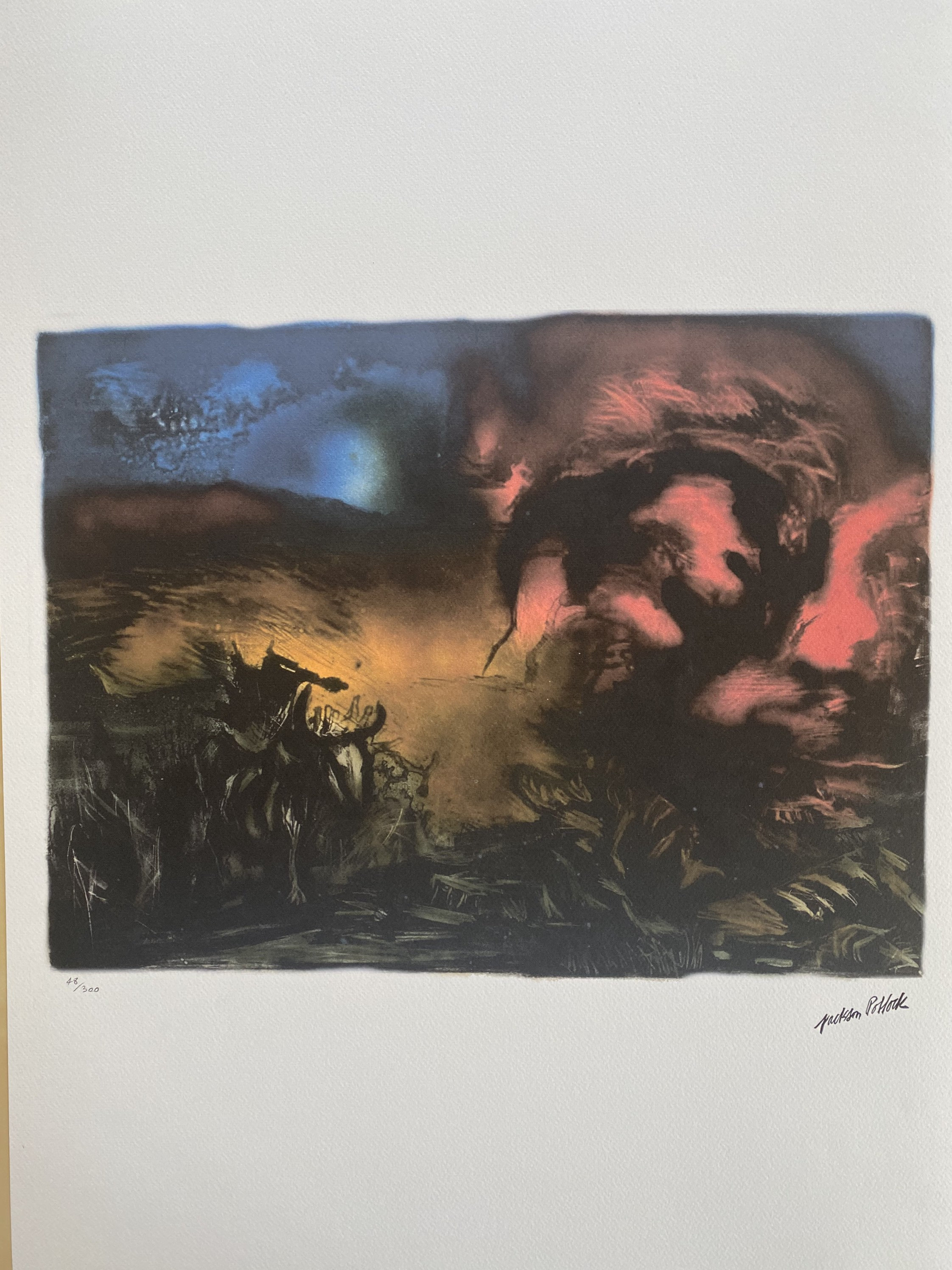 Jackson Pollock landscape With Steer1937 Etsy