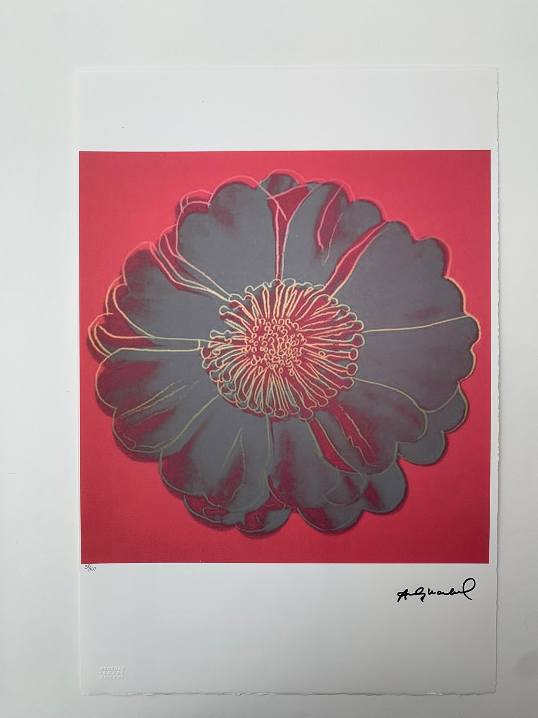 Lithographie Andy Warhol - Vache - Signée - Certificat Leo Castelli - 1980