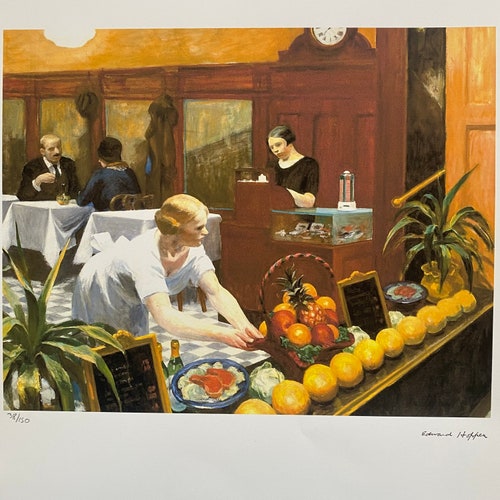 Edward Hopper shops lithography - Certificate, Signed, Top! Wall Art