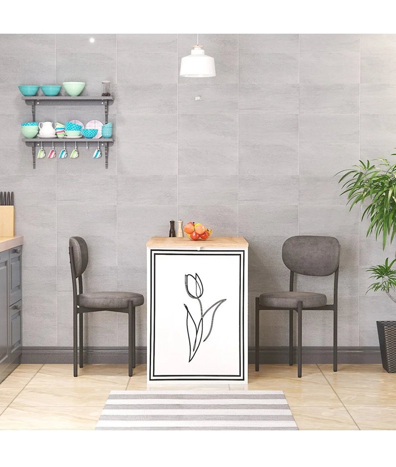 Folding Kitchen Table Foldable Kitchen Table Folding Dining Etsy