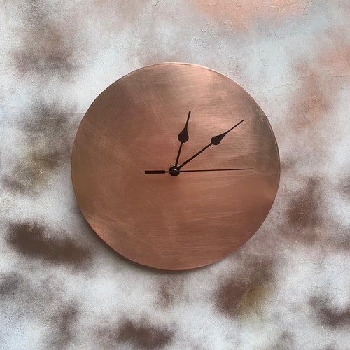 Copper Wall Art /metal Wall Clock/artistic Copper Wall Etsy