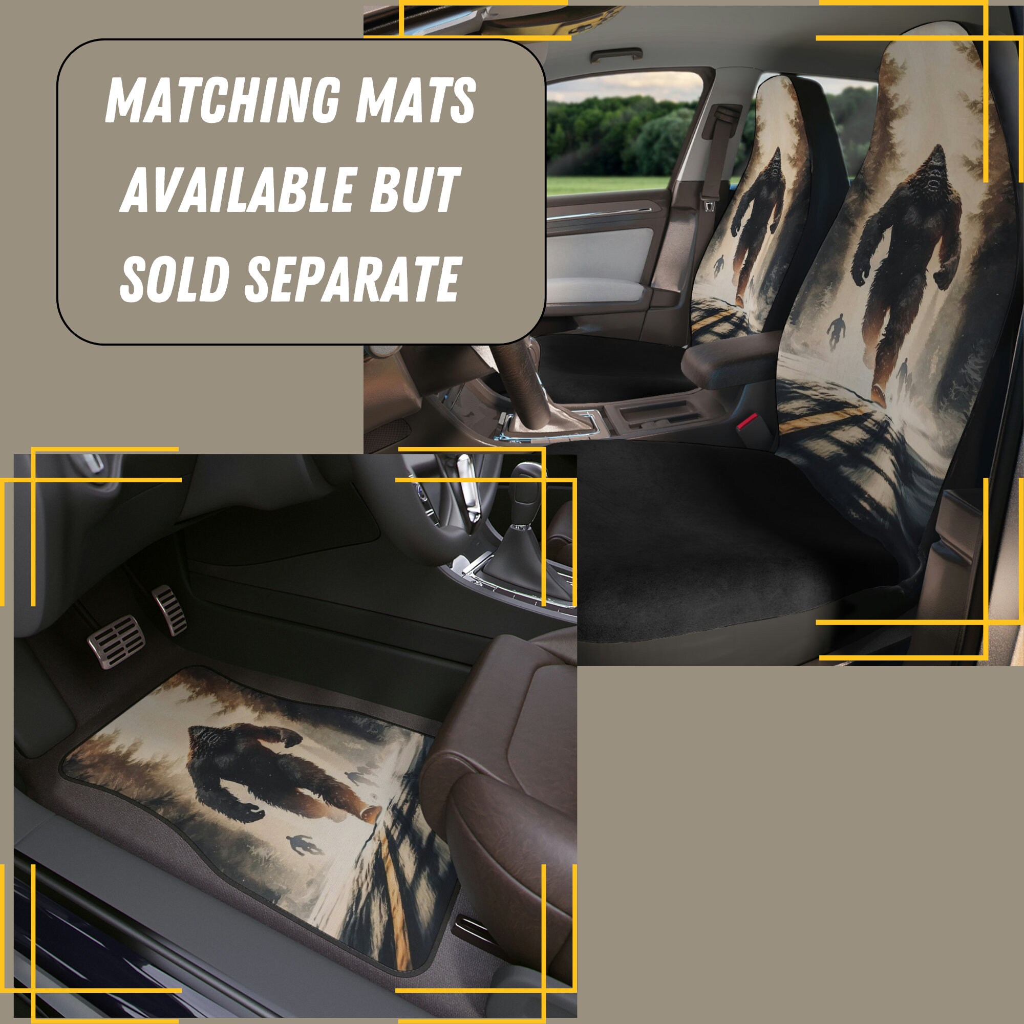 Bigfoot Polyester Car Seat Covers Designed & Sold By Ivan Teo