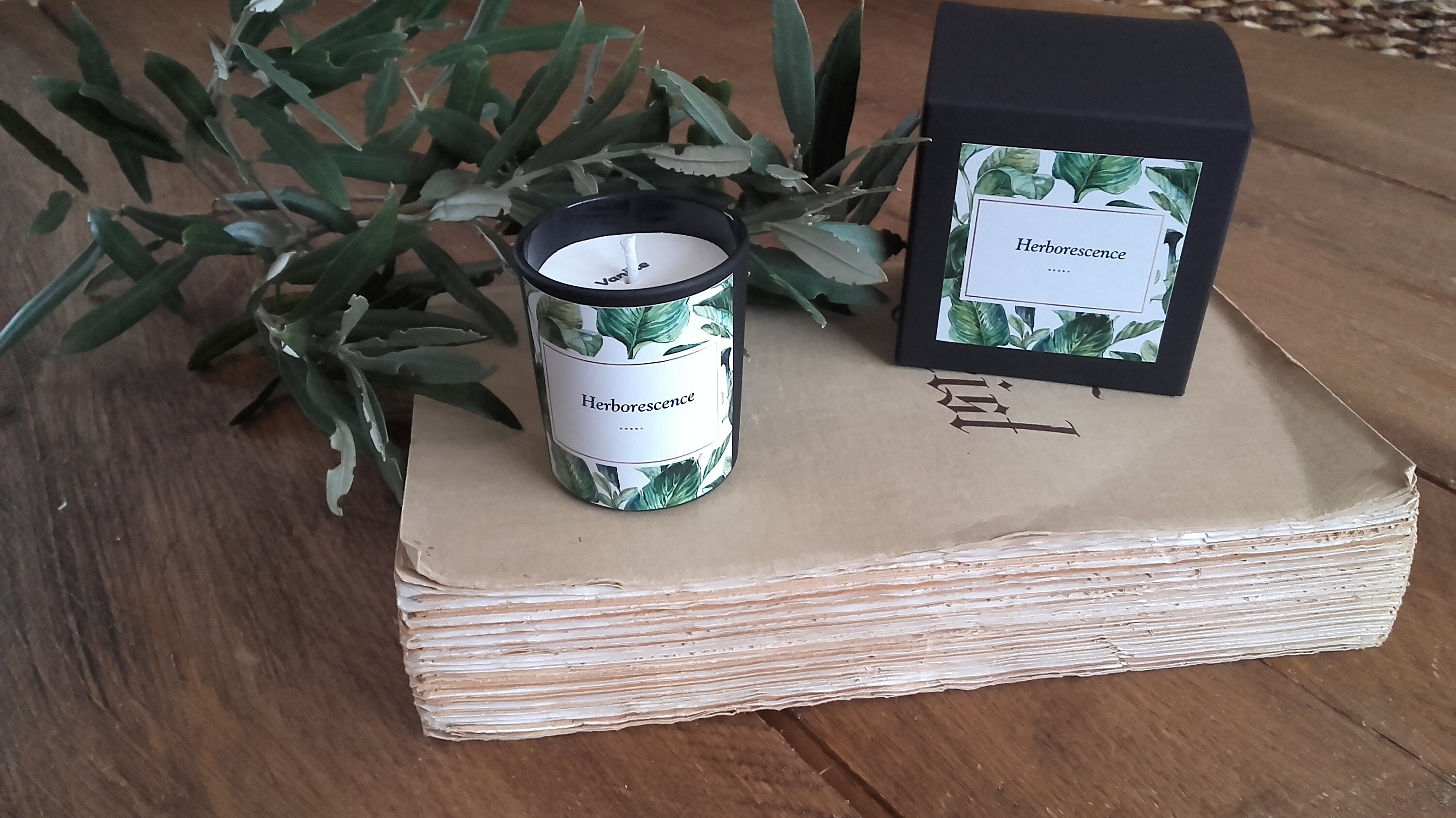 Bougie Végan Parfumée Vanille