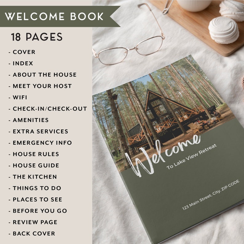 welcome-book-template-cabin-vacation-rental-guest-book-etsy