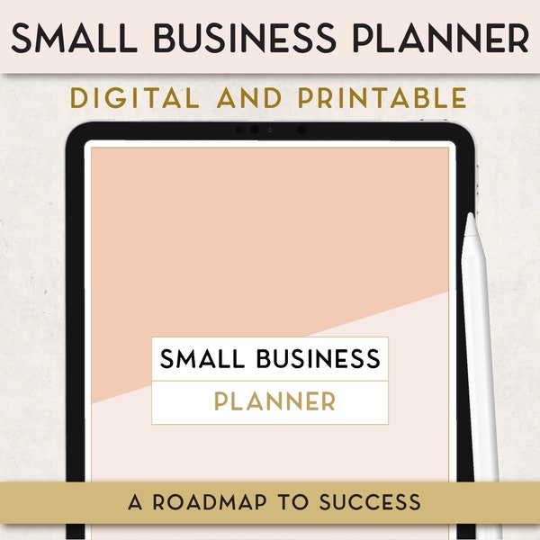 Small Business Planner printable, Digital business planner, Entrepreneur planner, Business goals, Start up business plan, New business