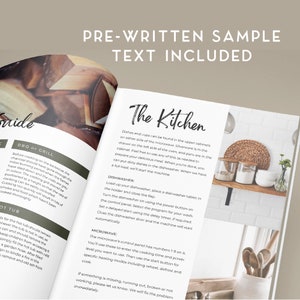 Welcome Book Template Cabin, Vacation Rental Guest Book, Welcome Book Template for the lake, Short Term Rental Guide book mountain, Guide image 6