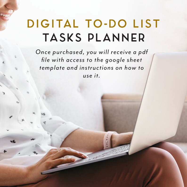 Digital to Do List Spreadsheet Tasks Planner Google Etsy