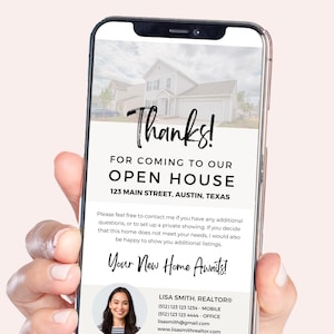 Tarjeta de agradecimiento digital, texto de agradecimiento por jornada de puertas abiertas, tarjeta de agradecimiento por mensaje de texto para inmobiliaria, marketing inmobiliario, texto para agente inmobiliario
