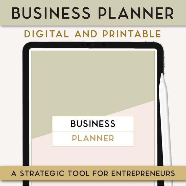 Business planner printable, Business Plan Workbook, Business Guide, Small Business Planner, Online Business Manager, Start-Up Business