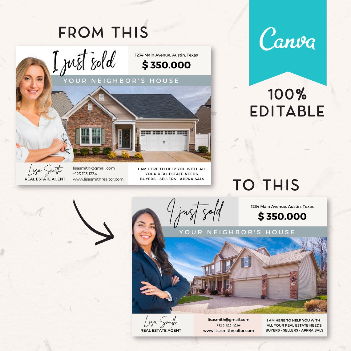 I Just Sold Your Neighbors House Real Estate Postcard Etsy