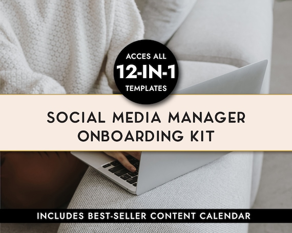 Social Media Manager Starter Kit , Social Media Manager Bundle, Content Planner, Onboarding client, Welcome Package, Client Questionnaire