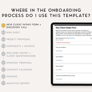 Corporate Intake Call Guide Examples New Client Intake Form, Discovery Call Template, Client Questionnaire ...