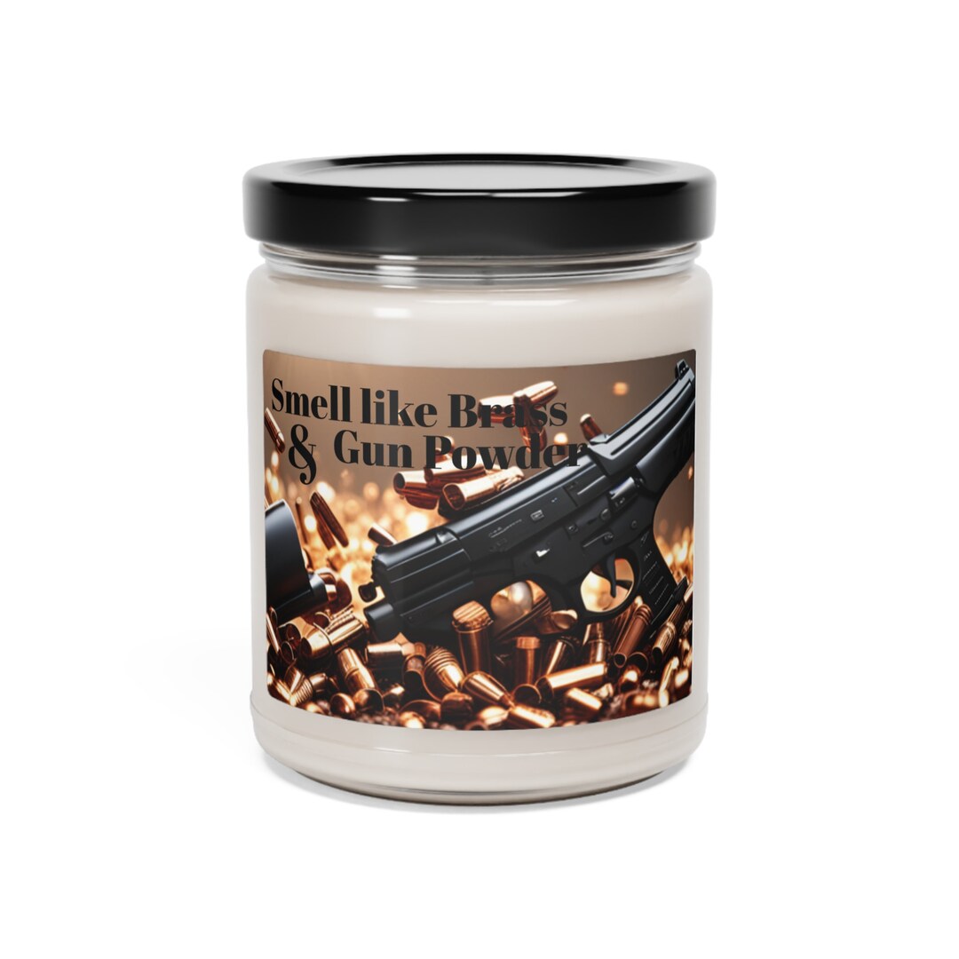 Brass & Gunpowder Scented Soy Candle, 9oz Etsy