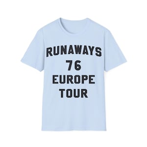 The Runaways 76 Europe Tour Shirt
