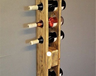 rustic style wine rack