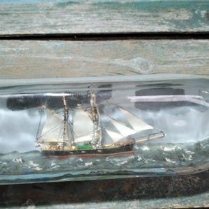 Vintage UK Ship Flasche handgemacht x176