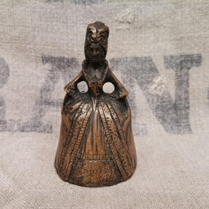 French Vintage Bronze Lady Hand / Table Bell (H056)