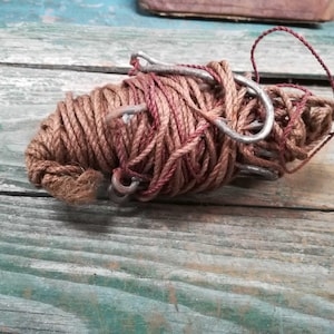 French Antique Sea Fishing Trolling Line circa 1900 s523
