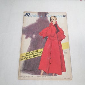 Vintage French Fashion Magazine 1952 (W973)