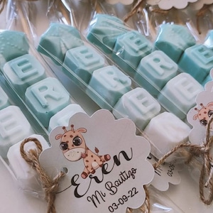 Jabones personalizados con imán para bodas y otros eventos