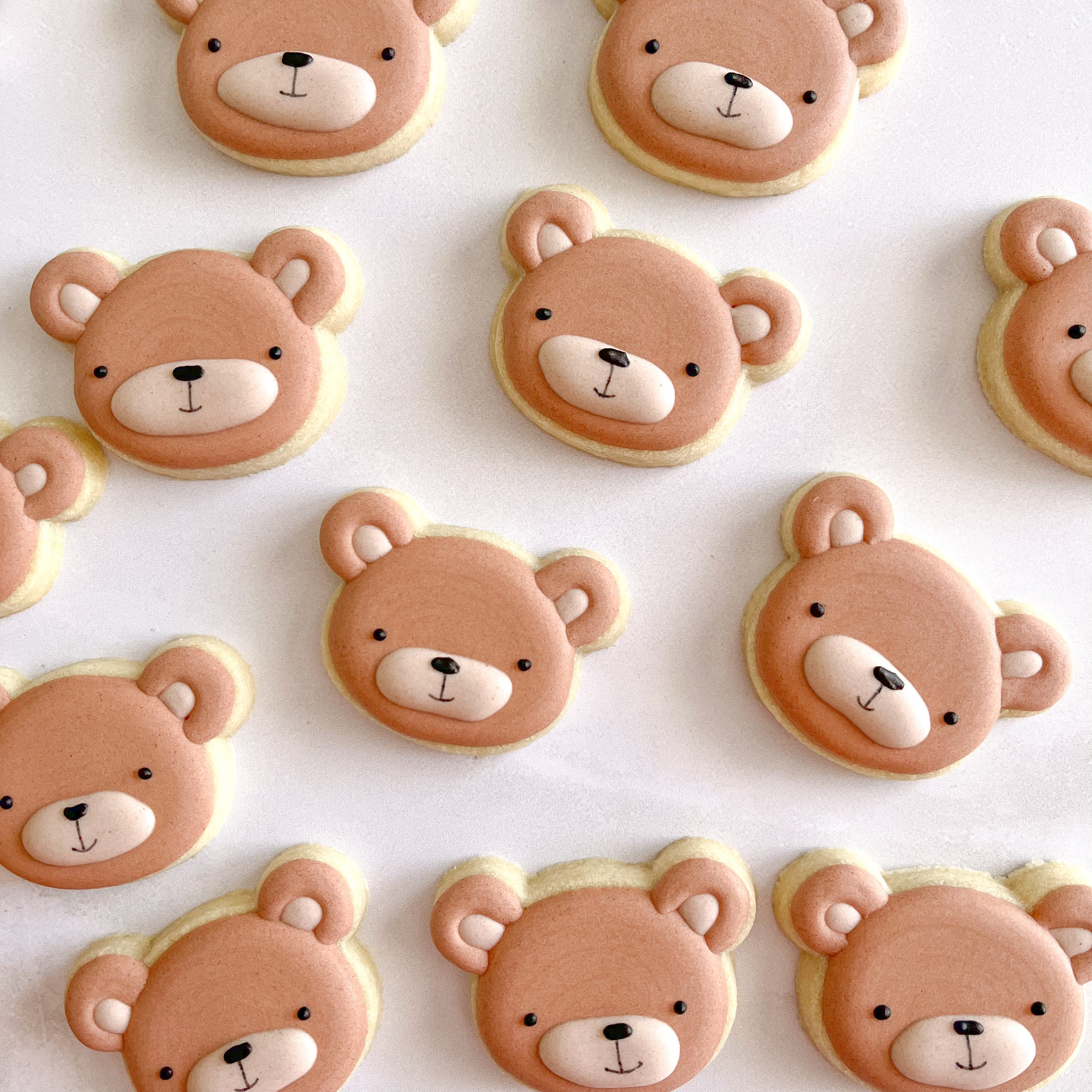 24 MINI Bear Cookies | Individually Wrapped Bear Party Cookies