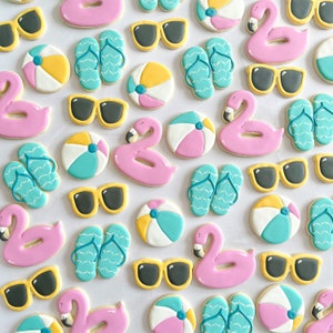 Beach Cookies | Pool Party Cookies | Summer Cookies