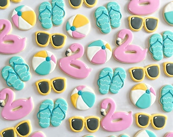 Beach Cookies | Pool Party Cookies | Summer Cookies