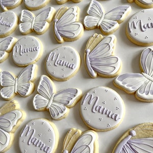 Butterfly Baby Shower Cookies