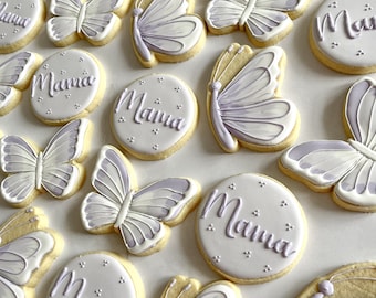 Butterfly Baby Shower Cookies