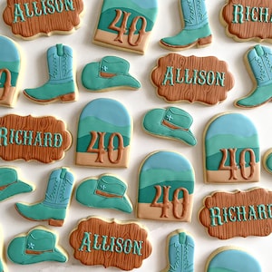 Western Party Cookies | Cowboy Birthday Cookies