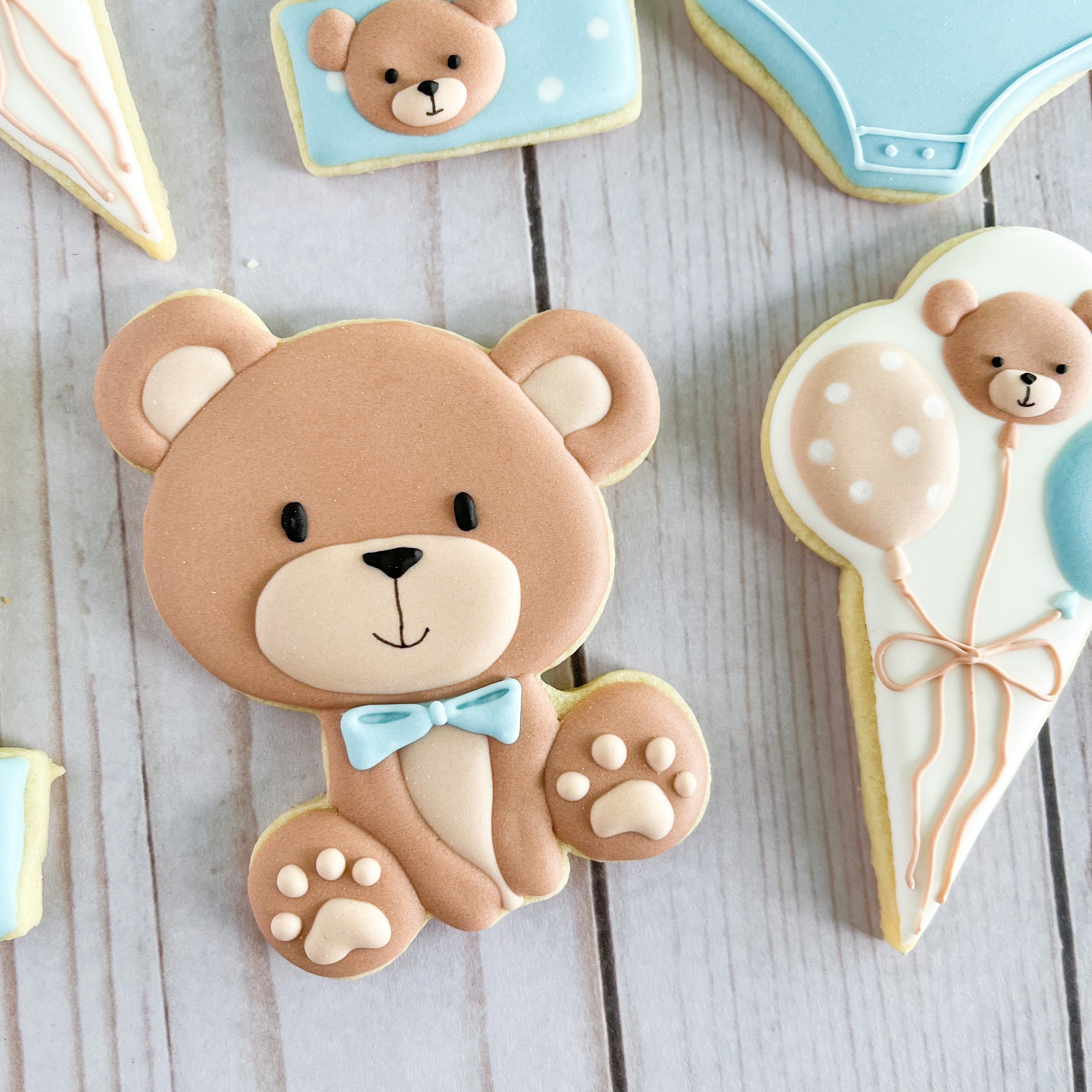 Teddy Bear Baby Cookies Dubai - Entrega de galletas de mantequilla