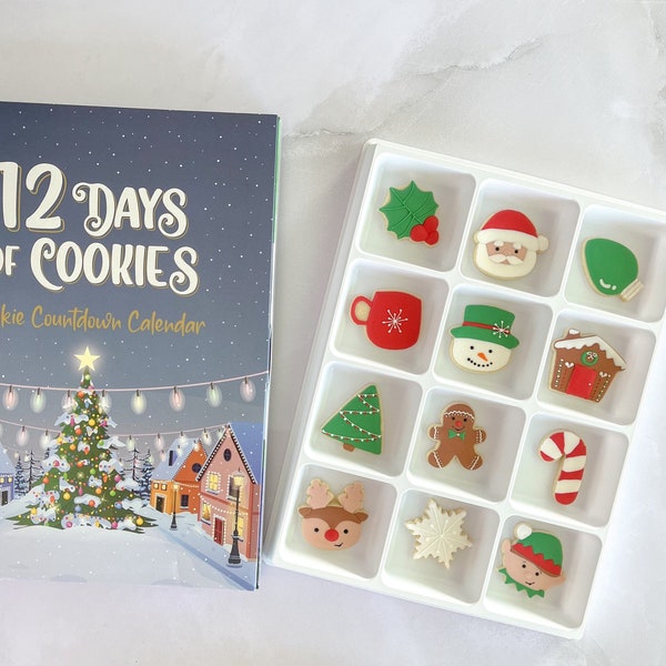 Cookie Advent Calendar Box Etsy