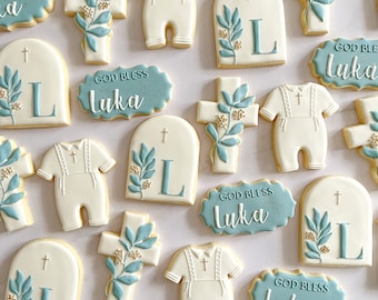 Baptism Cookies | First Communion Cookies | Individually Wrapped Christening Cookies