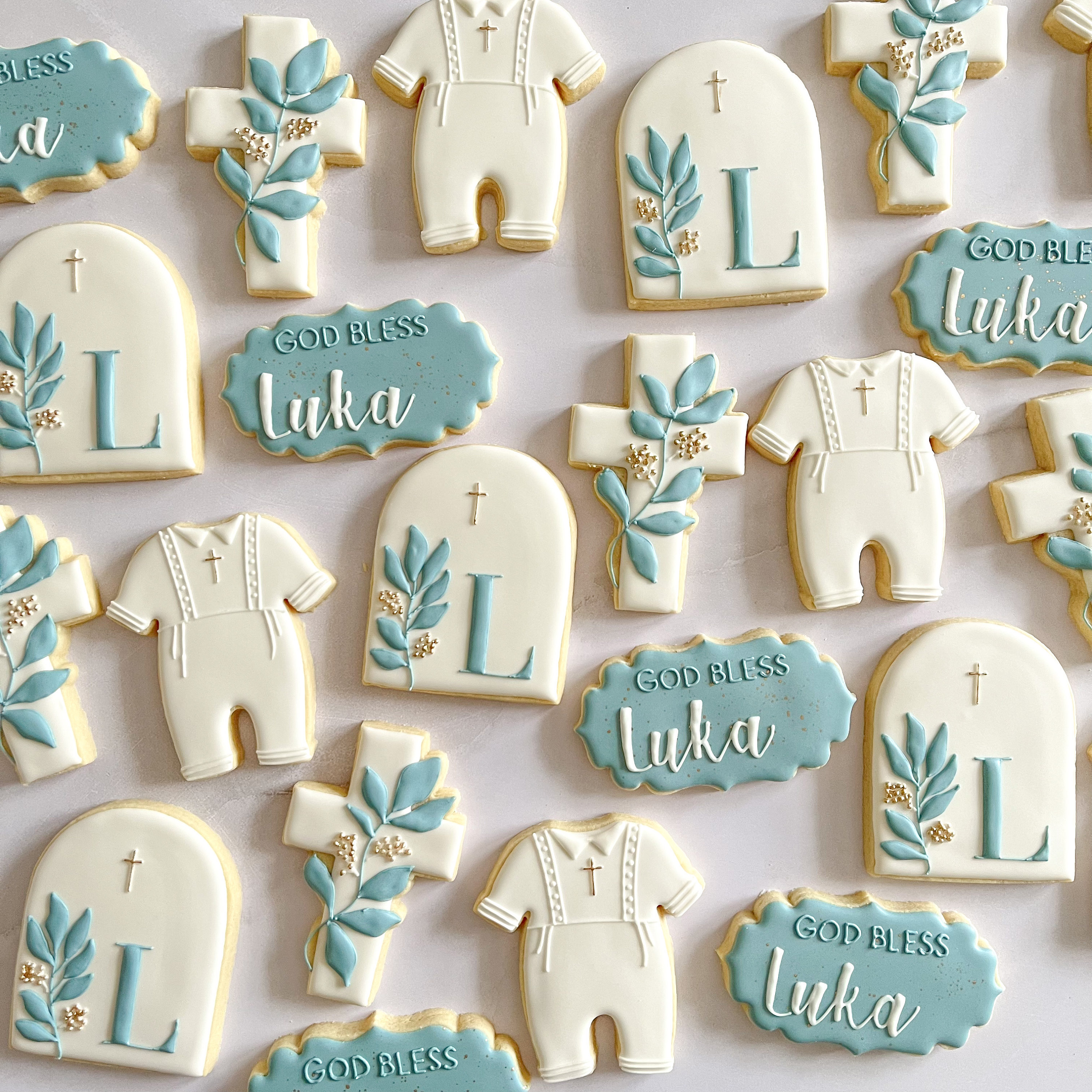 Baptism Cookies | First Communion Cookies | Individually Wrapped Christening Cookies
