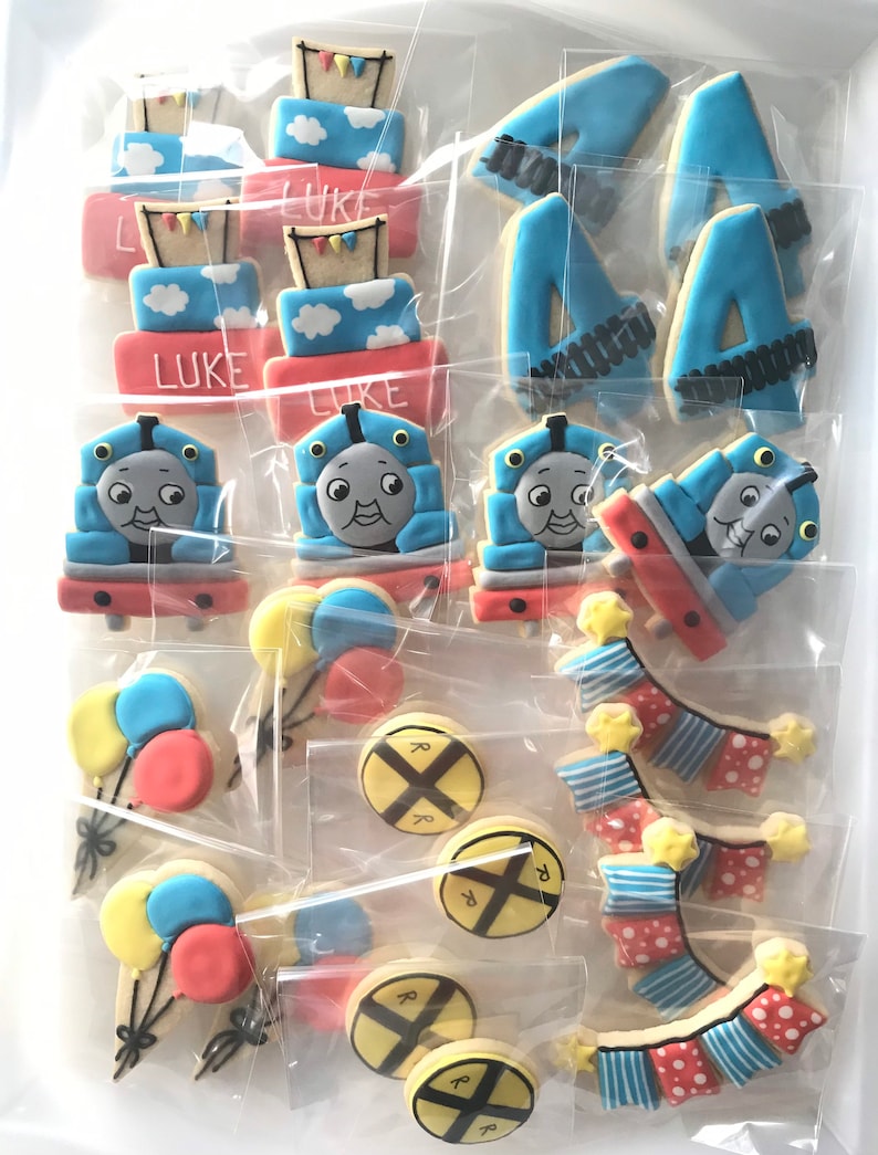 Thomas the Train Birthday Cookies Train Party Cookies image 7