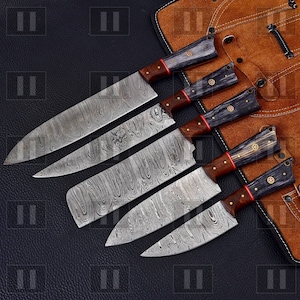 Cuchillo de chef, cuchillo de chef profesional Damasco de 8 pulgadas, serie  de oro negro, cuchillo japonés VG-10 de acero inoxidable de alto carbono