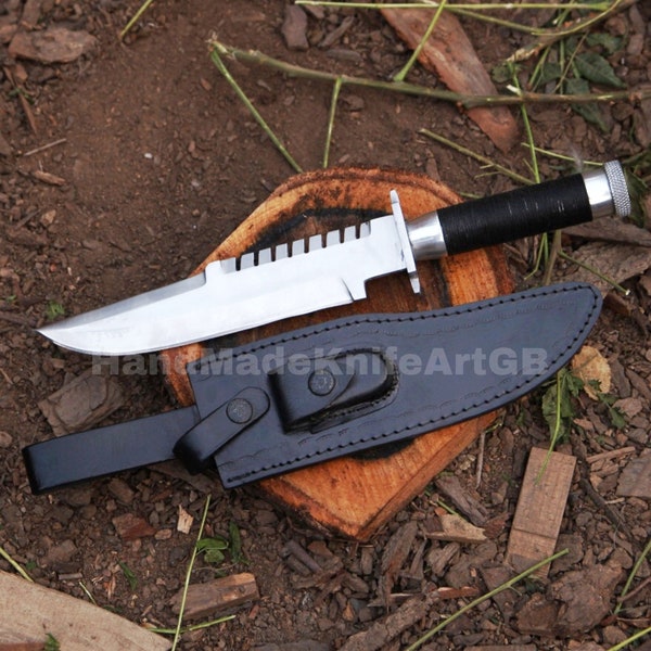 commando knife, custom handmade d2 steel hunting, Bushcraft knife, camping knife, Viking knife, Best anniversary and birthday gift for him,