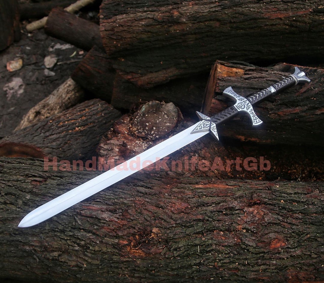 Custom Handmade Two Handed Skyrim Sword, Viking Swords, Engraved Long Sword Personalised Gifts