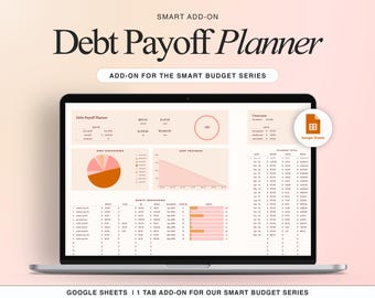 ADD-ON: Debt Payoff Tracker Add On for Our Smart Budget Spreadsheet
