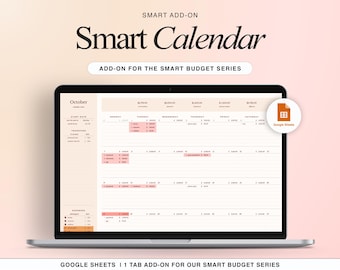 ADD-ON: Smart Calendar Add On for Our Smart Budget Spreadsheet