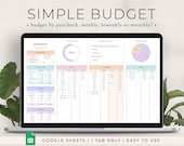 Budget Planner for Google Sheets, Monthly Budget Spreadsheet, Paycheck Budget Tracker, Weekly Budget Template, Biweekly Budget, Budgeting
