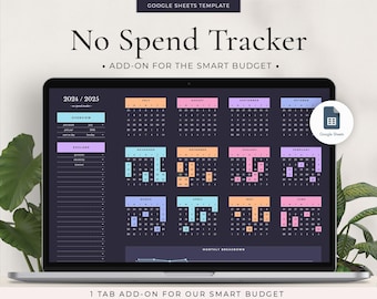 ADD-ON: No Spend Tracker Add-On for Our Smart Budget Spreadsheet