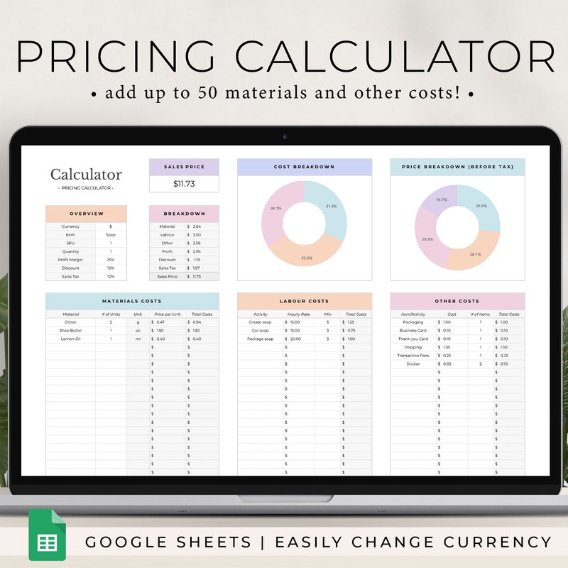 Pricing Tshirt Calculator - Etsy